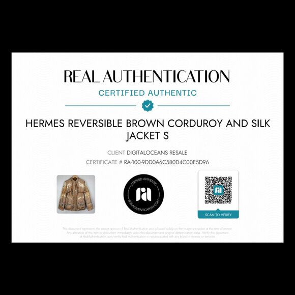 Hermès Vintage Reversible Fox Hunt Quilted Silk Corduroy Coat S - 1979, Jacket - Picture 2 of 16